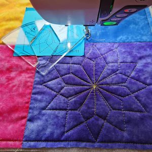 Regla de plantilla de acolchado de libre movimiento, máquina de coser, plantillas domésticas, bricolaje, regla acrílica transparente, 11 opciones - Product Image 2