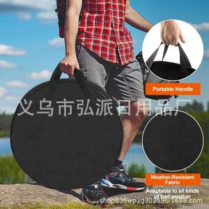 Campfire Basin Storage Bag Round Black 66x66 <b>Portable</b> <b>Fire</b> <b>Pit</b> Tote For Outdoor Use - Product Image 5