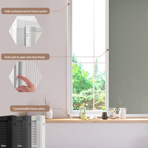 Zshine đầy đủ Màn tổ ong rèm với khung nhôm Hướng dẫn sử dụng di động Shades nhiệt rèm cửa sổ màn hình tùy chỉnh kích thước - Product Image 3