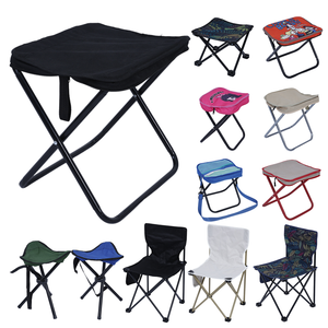 Chaise <span class=keywords><strong>de</strong></span> camping pliante carrée portable personnalisée en polyester, ultra-légère avec cadre en fer, pour extérieur, voyage, plage, pique-nique, durable et robuste - Product Image 5