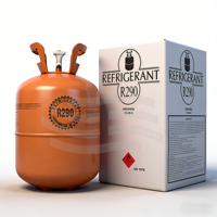 Gaz réfrigérant propane R290 stable à haute efficacité, pureté 99,9 %, pour réfrigérateurs et congélateurs industriels/commerciaux et systèmes d'air conditionné