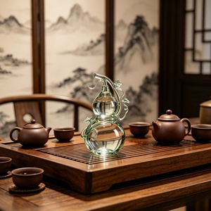 Adorno de Calabaza de Resina Transparente, que Atrae la Felicidad y la Prosperidad, con Enredaderas Entrelazadas para Decoración del Hogar y Regalos - Product Image 5