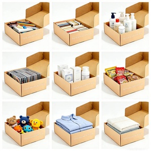 Eco-friendly Corrugated Mailing Box Paper Cardboard Box Airplane Box Easy Self-locking Folding Box Lower Cost Package - Product Image 2