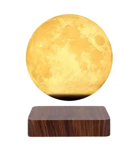 Hot Sales Levitating Moon Lamp Creative Magnetic New LED Night Light Table Lamp For Birthday Gift Business Gift