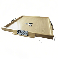 Table de dominos en bois à vendre, table de dominos sans pieds, fabrication sur mesure, logo personnalisé, table de dominos en bois pour jouer au jeu de dominos