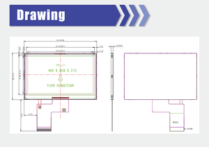 4.3inch LCD Display Module Customized Resolution 480x272 IPS LCD Display Panel with RGB and LVDS Interfaces Thin-film <strong>Transistor</strong> - Product Image 6