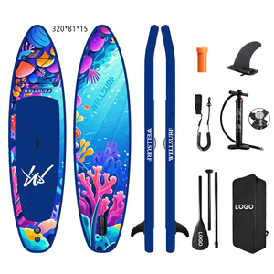 กระดานยืนพายแบบเป่าลมสองชั้นผ้า DWF รุ่น Standup Paddle Board  กระดานพายแบบเป่าลม DWF สำหรับผู้ชาย รุ่น Double W - Product Image 1