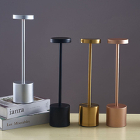 Lampes de table sans fil USB, rechargeables, portables, fonctionnant sur batterie, 3 couleurs, gradation progressive, lampe de table LED pour bar, restaurant