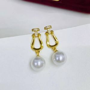 อุปกรณ์ทำเครื่องประดับมุก DIY 22480 ชิ้น ตัวเรือนเงินแท้ S925 สำหรับต่างหูแบบห้อย พร้อมลูกปัดทรงกลมขนาด 9-15 มม. - Product Image 3