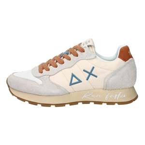 Sun68 Men's <b>Sneakers</b> Z36104 Cream 3 Cm Heel <b>Canvas</b> Trendy Shoes - Product Image 1