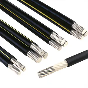 XLPE MV ABC Cables Price List Hige Voltage Aluminium Overhead Cable 3*16mm 4*16mm 70mm2 Power Aerial Cable