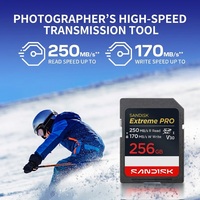 Kartu Flash SanDisk PRO Asli 100% Micro Card 4K V30 U3 C10 256GB Cocok untuk Penyimpanan Kamera 4K