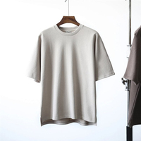 100% coton Vintage surdimensionné T-Shirt pour hommes printemps été nouveau T-shirt lourd à col rond avec motif imprimé unique