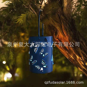 Solar Butterfly Lantern Led Metal Hanging Light Outdoor Garden Decor <b>6V</b> Mono Si Solar Cell With <b>Battery</b> Included - Product Image 5