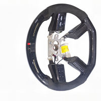 Pour Dodge Chrysler 300 C SRT8 Charger Challenger 2005-2010 Volant en cuir Accessoires intérieurs de voiture personnalisés Fibre de carbone