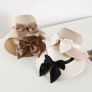 2023 Hot Sale Bow Fisherman Bucket Hats Female Spring Floppy Outing Sunscreen <b>Visor</b> Beach Sun Summer <b>Straw</b> Hat - Product Image 3