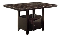 [Stock US] Ensemble de table à manger classique moderne en marbre, 6 pièces, hauteur comptoir, expédition rapide depuis l'entrepôt US, dropshipping acceptable