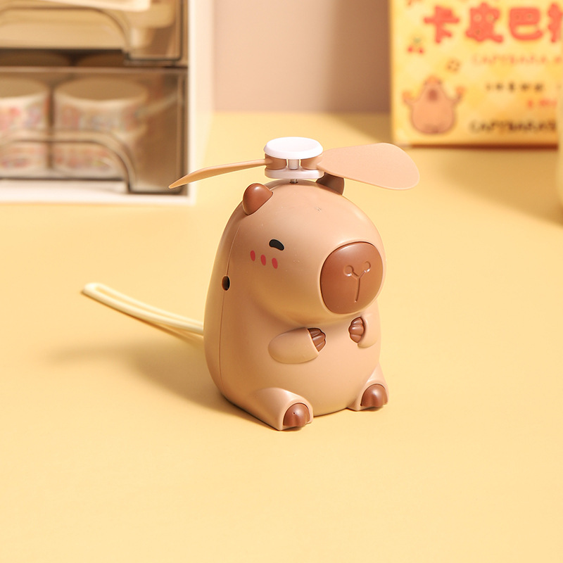 Mu055 capybara lanyard fan
