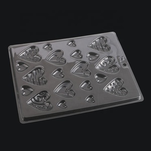 Moules à bonbons personnalisés en plastique transparent, ensemble de 6 pièces pour pâtisserie, mignonnes, en forme de cœur, de moustache, commercial, LFGB - Product Image 6