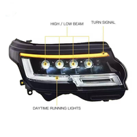 Phares LED modifiés pour Land Rover Range Rover Vogue 2013-2017, phares LED DRL, clignotants, feux de route, 12V