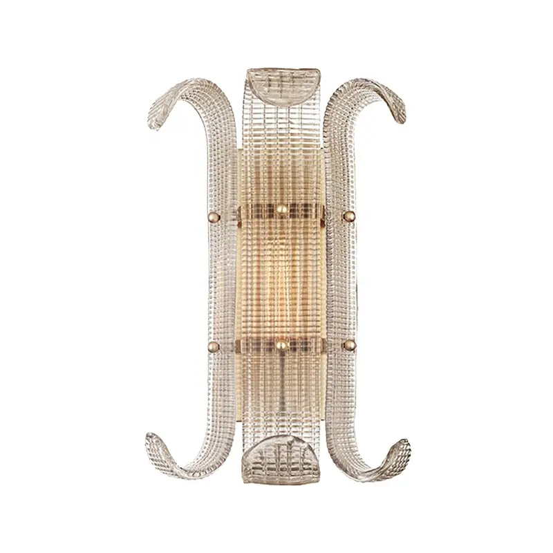 Modern Home Recessed Staircase Light Indoor Brass Glass Living Room Dining Room Vanity Bedside Wall Sconce