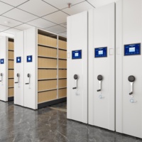 Vente chaude Dense Rack Archive Classeur Mobile Compact Document Racking Haute Qualité Heavy Duty Entrepôt Étagère