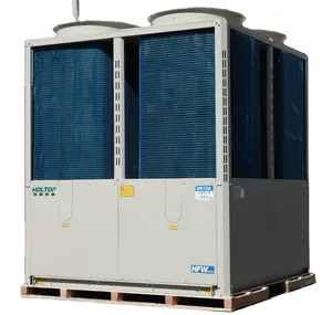 Hvac Koelsysteem R410a Koelmiddel Modulaire Luchtgekoelde Scroll Water Chiller 65kw Tot 300kw Lage Temperatuur Luchtbron Warmtepomp