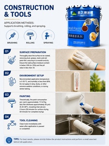 Nouvelle Peinture Murale Extérieure Acrylique 2026 pour Façades de Maisons, Couleurs de Construction, Décoration Intérieure et Extérieure - Product Image 5