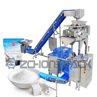 Mini Machine multifonctionnelle d'emballage de sacs préfabriqués avec 2 têtes, pesée linéaire de grains de sucre de riz