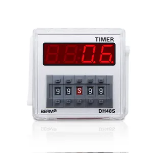 BERM Dh48S-1Z Digital LED programmable timer delay time relay switch time range is adjustable, with pause reset function