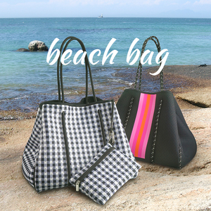 2025 Verão Praia Saco Mulheres Bolsas Bolsa de Viagem Leve e Macio Tecido Grande Capacidade Neoprene Bag Tote Drop Shipping - Product Image 1