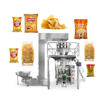 Máquina de Envasado de Alimentos Inflados con Nitrógeno, Línea de Producción Automática Completa para Papas Fritas y Chips de Plátano, Máquina de Envasado Multifunción VFFS
