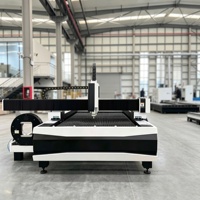Machine de découpe laser à fibre intégrée 3015 pour tôles métalliques, tubes ronds et carrés, acier au carbone, acier inoxydable