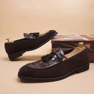 Custom-made men's genuine leather casual and easy-to-wear retro formal wedding <b>shoes</b> for 2025 - Product Image 4