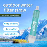 Filtre à eau de rivière pour le camping en plein air, le randonnée et la survie en cas d'urgence, kit de paille Filterwell