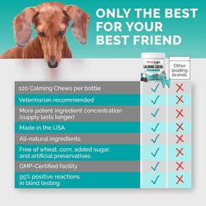 Suplemento masticable calmante orgánico OEM para mascotas, ayuda a controlar el estrés y promueve la relajación, alivio de la ansiedad para perros con melatonina - Product Image 5