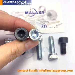 Set di Bulloni Allen in Acciaio Inox MALAXY, Bulloni Allen Din912 Neri, Viti a <span class=keywords><strong>Testa</strong></span> Esagonale con Esagono Incassato - Product Image 2