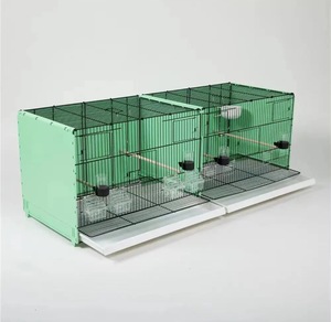 Jaulas Grandes de Metal Verde para Cría de Aves con Bandeja Extraíble, Jaulas Multifuncionales para Mascotas, para Periquitos, Pinzones y Canarios - Product Image 2