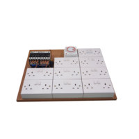Hidroponik papan kontaktor 12/14 cara, lampu tumbuh pengontrol Timer relai UK MDF