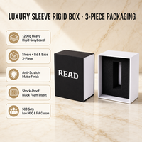 Boîte à tiroir coulissant rigide personnalisée avec logo et couleur sur mesure, emballage cadeau de luxe, gaufrage, recyclable, personnalisée pour bijoux et montres