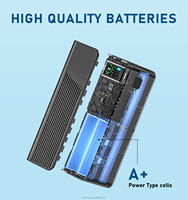Batterie externe portable super compacte légère 27000mAh 99.9Wh avec charge rapide USB-C PD 100W pour ordinateur portable et écran OLED