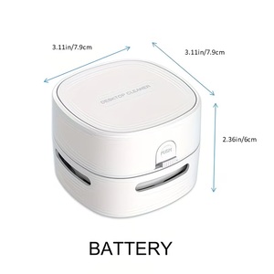 Mini <span class=keywords><strong>aspirateur</strong></span> de bureau <span class=keywords><strong>sans</strong></span> <span class=keywords><strong>fil</strong></span> portatif, dépoussiéreur robotique, aspiration 1000Pa, faible bruit 60dB, réservoir de poussière 0,1L pour la maison et le bureau - Product Image 2