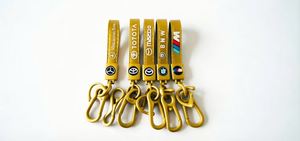 Llaveros Personalizados al por Mayor con Logotipo, Llavero de Cuero de Lujo con Clip Metálico, Accesorios Automotrices, 5 Colores Disponibles - Product Image 2