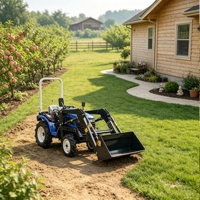 Tracteurs diesel compacts chinois de 25 CV 4x4 4WD, mini-tracteurs à roues pour vergers et jardins, pour l'agriculture