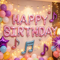 Ballon en aluminium à motif craquelé style Cybercore, thème K-Pop, pour événements de fans et fêtes d'anniversaire