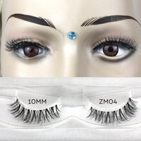 Cils en fourrure de vison véritable HITOMI XM002T, nouveau design, longs, 100 % faits à la main, avec bande transparente, faux cils complets en bande avec plateau