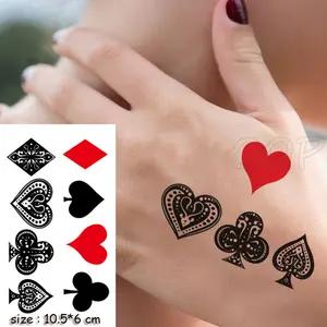 Stampa personalizzata simpatici tatuaggi temporanei finti Body Hand Wrist Art Tatoo Sticker Fashion Tattoo Sticker impermeabile