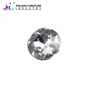 China suppliers best selling round crystal carved buttons rhinestone for sofa decorative accessories used in furniture