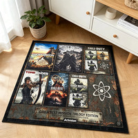 Tapis imprimé avec l'image d'un film d'horreur, tapis antidérapant pour la chambre à coucher, décoration de la maison, tapis de sol en peluche de haute qualité, tapis personnalisé avec un personnage de film