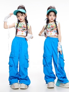 Costume de danse <span class=keywords><strong>jazz</strong></span> été décontracté à la mode doux Cool Street Show pratique de danse <span class=keywords><strong>moderne</strong></span> <span class=keywords><strong>Jazz</strong></span> pour enfants - Product Image 2